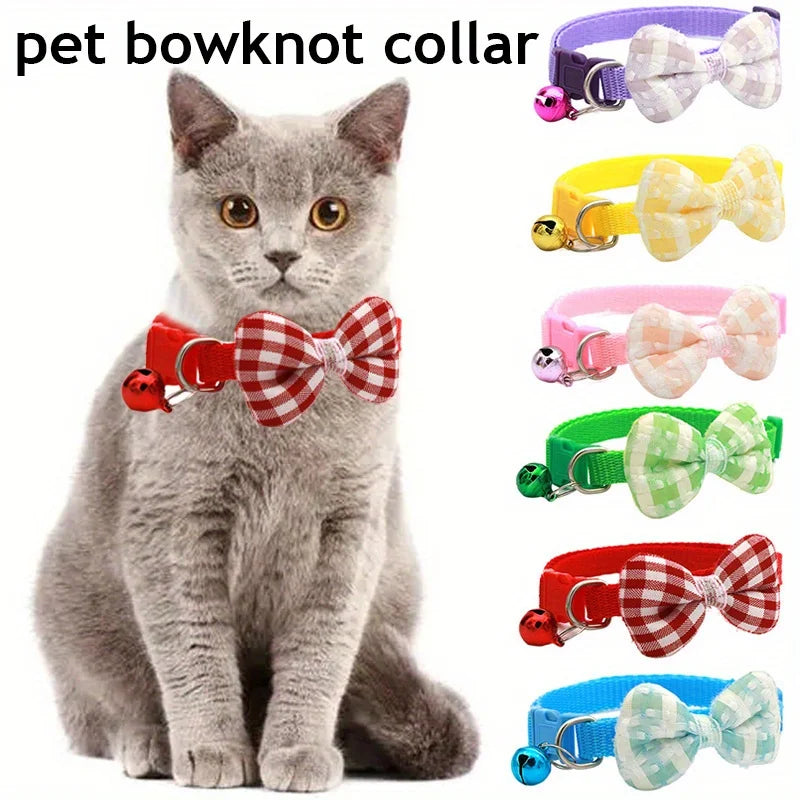 Chic Plaid Cat Collar