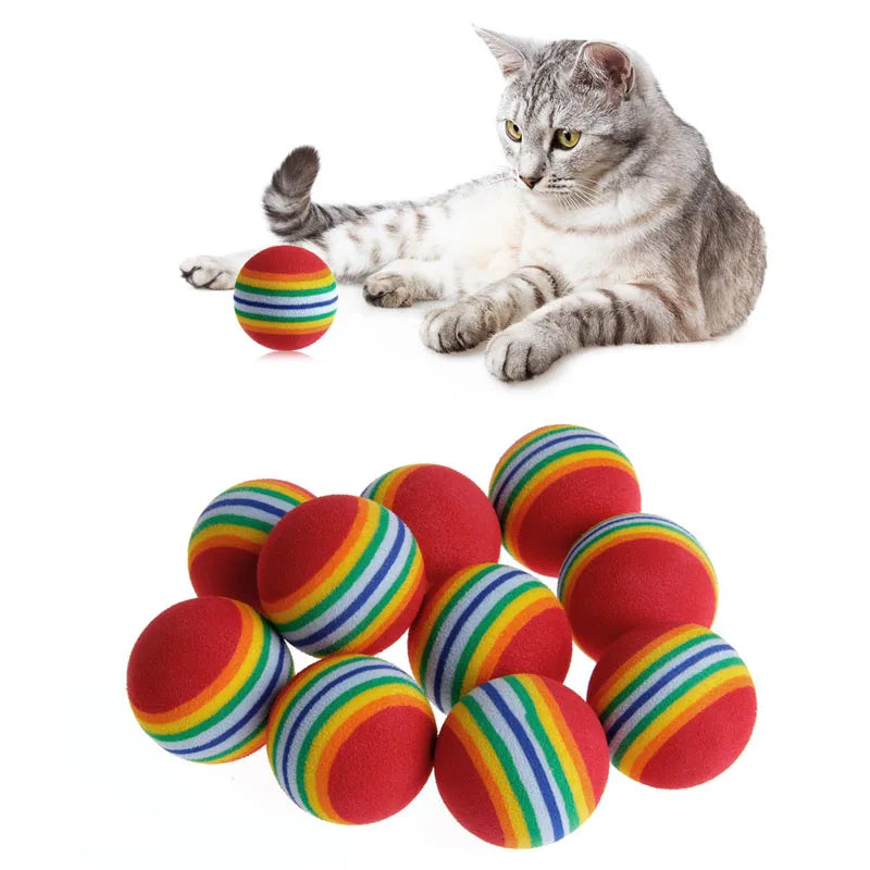Colorful Cat Toy Balls