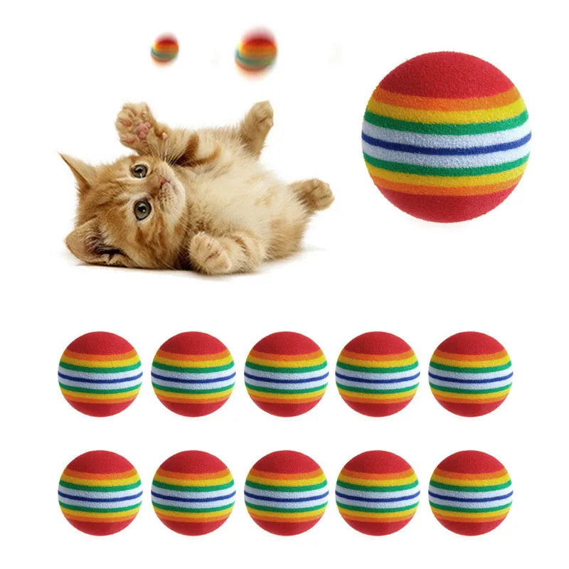 Colorful Cat Toy Balls