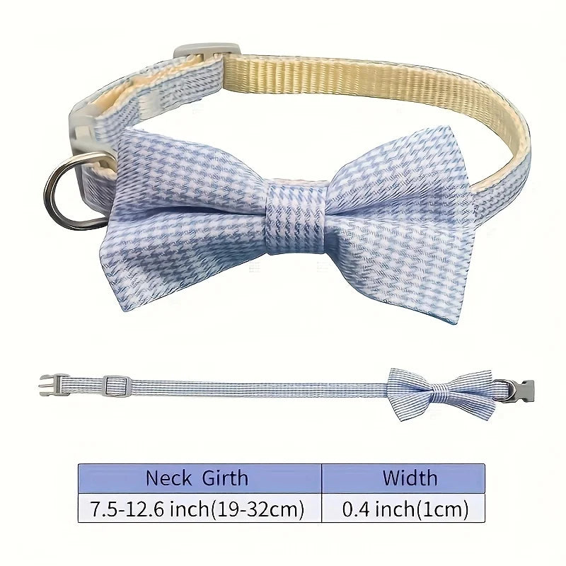 Chic Plaid Cat Collar