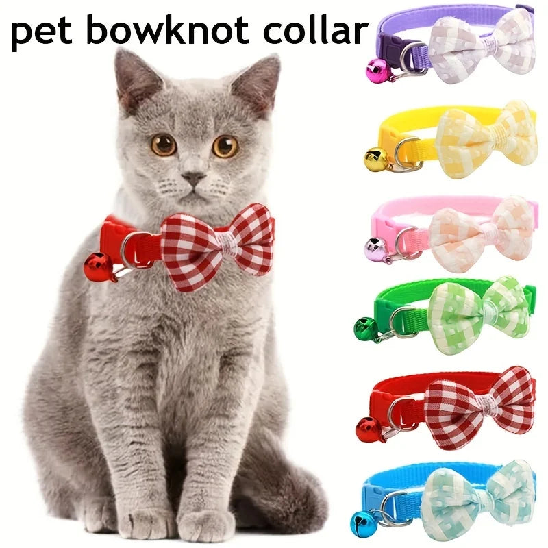 Chic Plaid Cat Collar