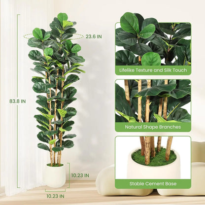 Artificial Fiddle Fig Tree