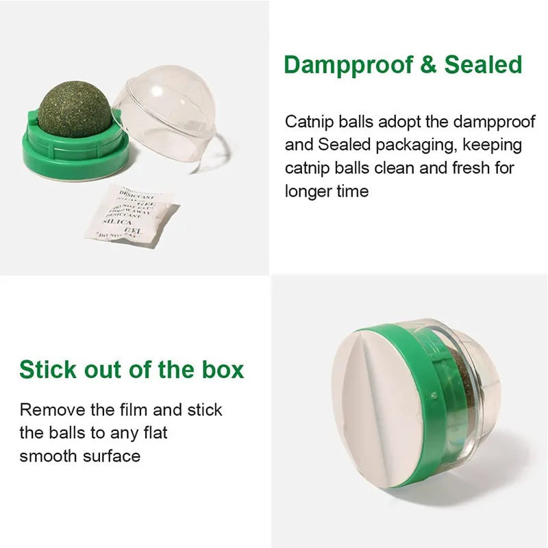 Natural Catnip Wall Ball Scratchers