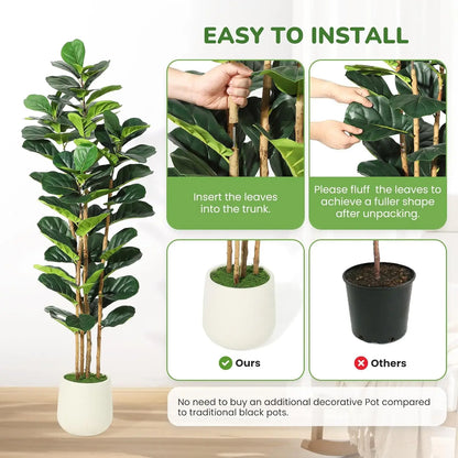 Artificial Fiddle Fig Tree
