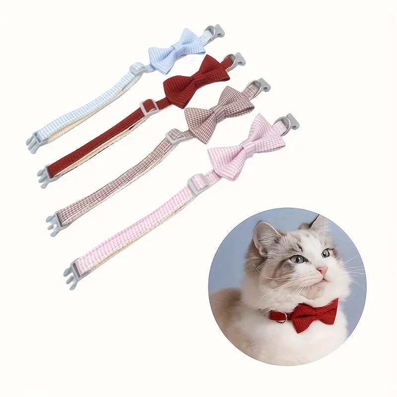Chic Plaid Cat Collar